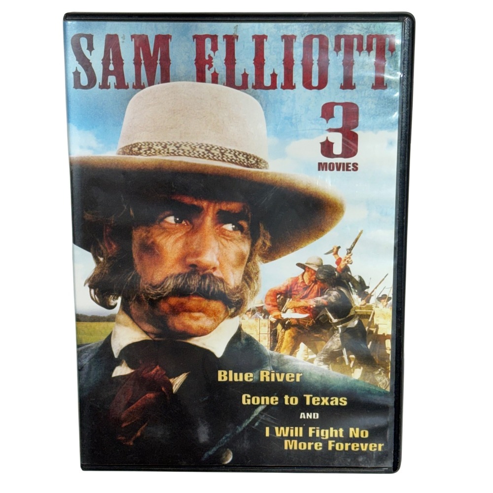 Sam Elliott 3 Movies DVD Blue River Gone to Texas I Will Fight No More Forever